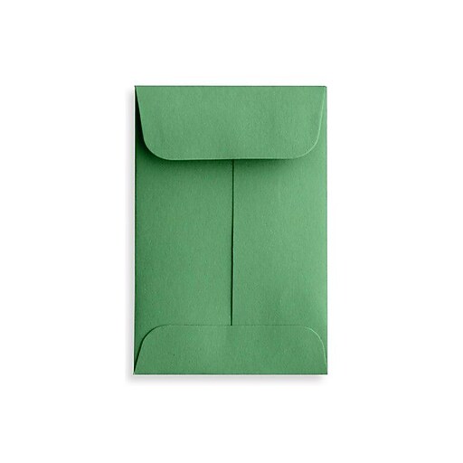 LUX 1 Coin Envelopes (2 1/4 x 3 1/2) 50/Box, Holiday Green (LUX1CO