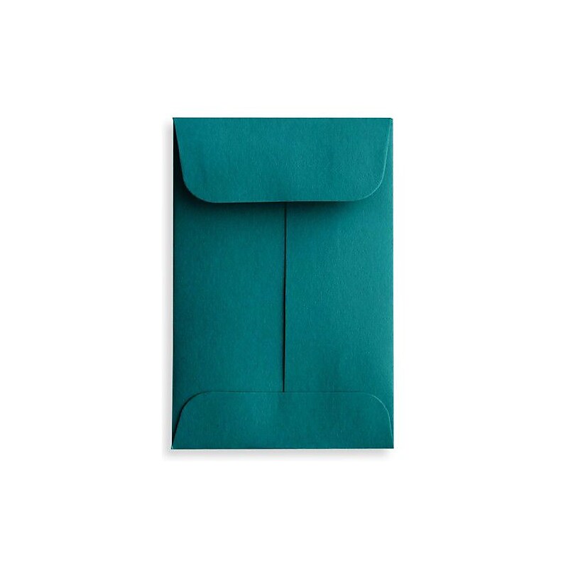 LUX #1 Coin Envelopes (2 1/4 x 3 1/2) 500/Box, Teal (LUX-1CO-25-500) image 1