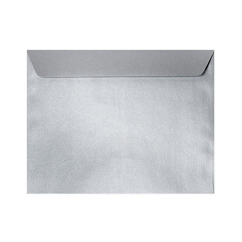 LUX 6 x 9 Booklet Envelopes, 50/Box, Silver Metallic (4820-06-50) image 1