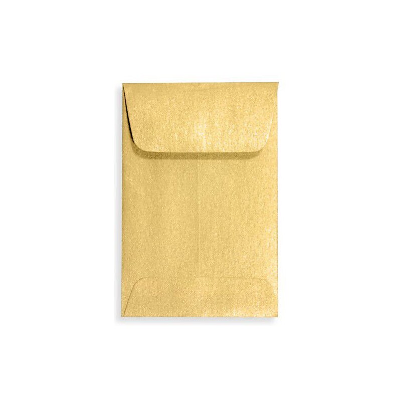 LUX #1 Coin Envelopes (2 1/4 x 3 1/2) 1000/Box, Gold Metallic (1COGLD-1000) image 1