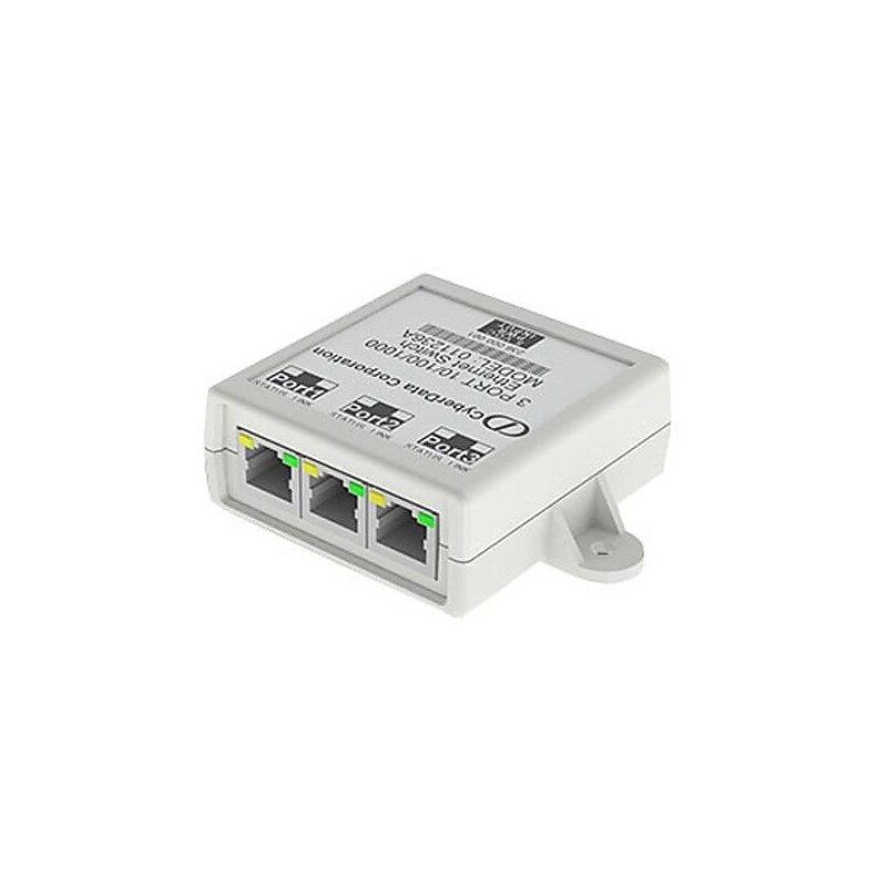 CyberData 011236 3 Port Gigabit Ethernet Switch image 1