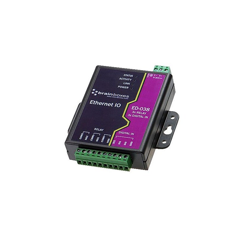 Brainboxes ED-038 Ethernet To Digital IO Relay image 1