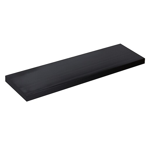 Shop Staples for SEI Aspen 36" Solid Pine Floating Shelf, Black