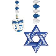 Beistle 30 inch Hanukkah Danglers, 6/Pack