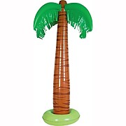 Beistle 34" Inflatable Palm Tree; Green/Brown, 2/Pack