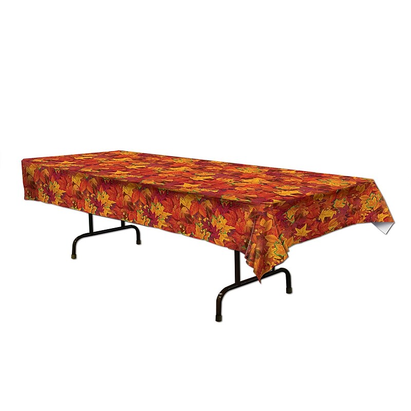 Beistle Fall Leaf Tablecover, 2/Pack (90018) image 1