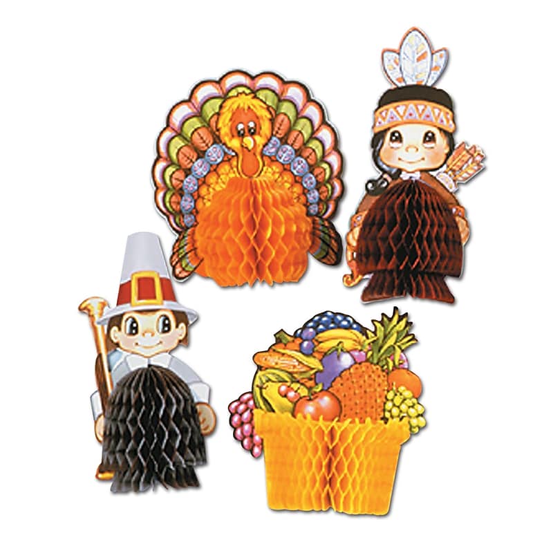 Beistle Thanksgiving Playmates Centerpiece, 12/Pack (99711) image 1