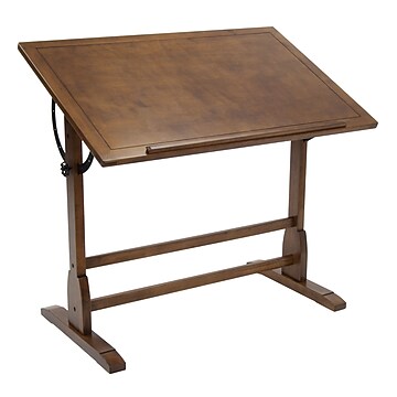 Studio Designs Solid Hard Wood Vintage Drafting Table, 42"