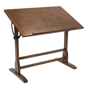 Studio Designs Solid Hard Wood Vintage Drafting Table, 42"