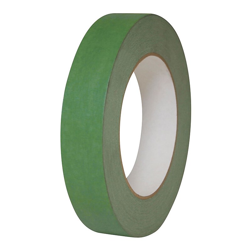 IPG 3/4" x 60 yds. Industrial Masking Tape, Light Green, 48 Roll image 1