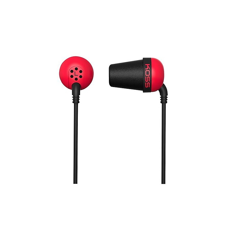 Koss PLUG R Wired In-Ear Headphone, Red image 1