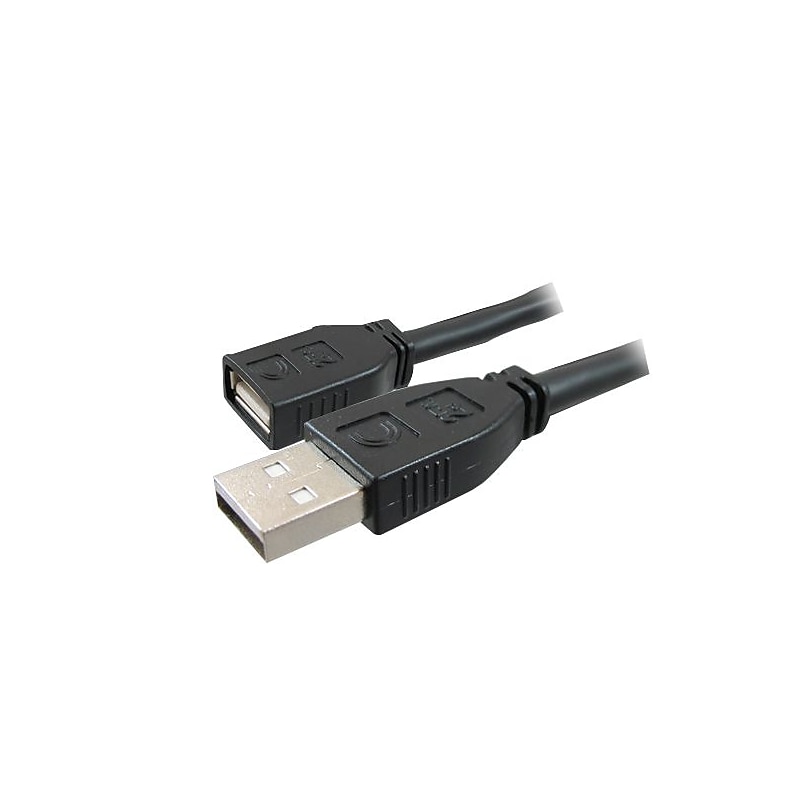 Comprehensive 16' USB 2.0 Male to Female Extension Cable, Black image 1