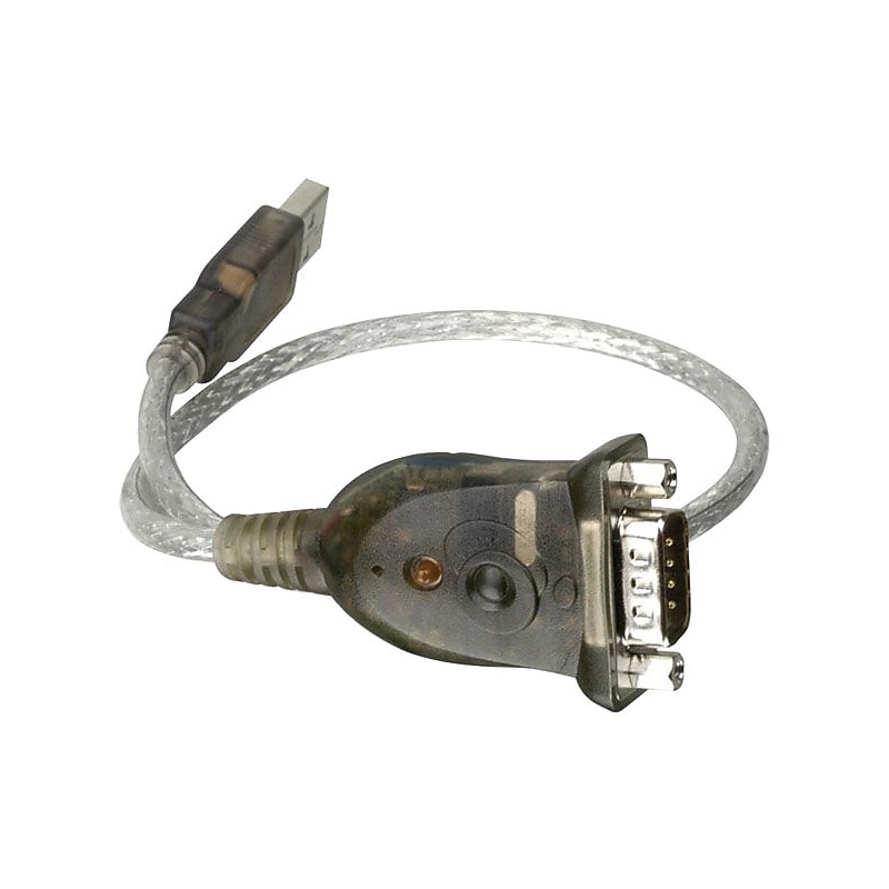 Iogear  1' USB 1.1 DB-9 Male To Type A Male RS-232 Serial Adapter image 1