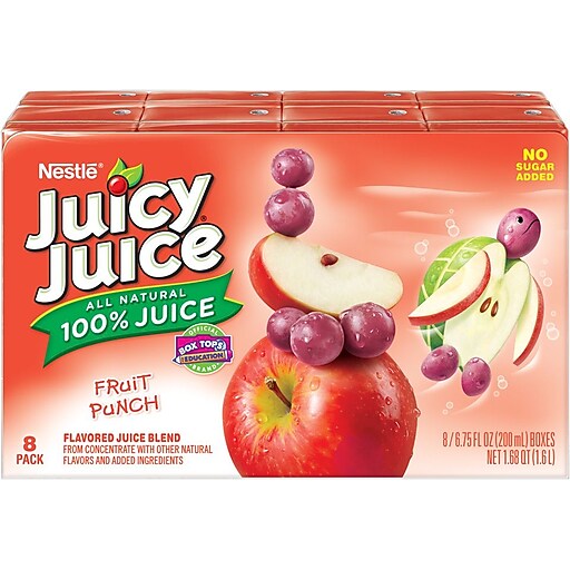 Shop Staples for Juicy Juice 100 Juice punch juice boxes 6.75 Oz., 64/Pack