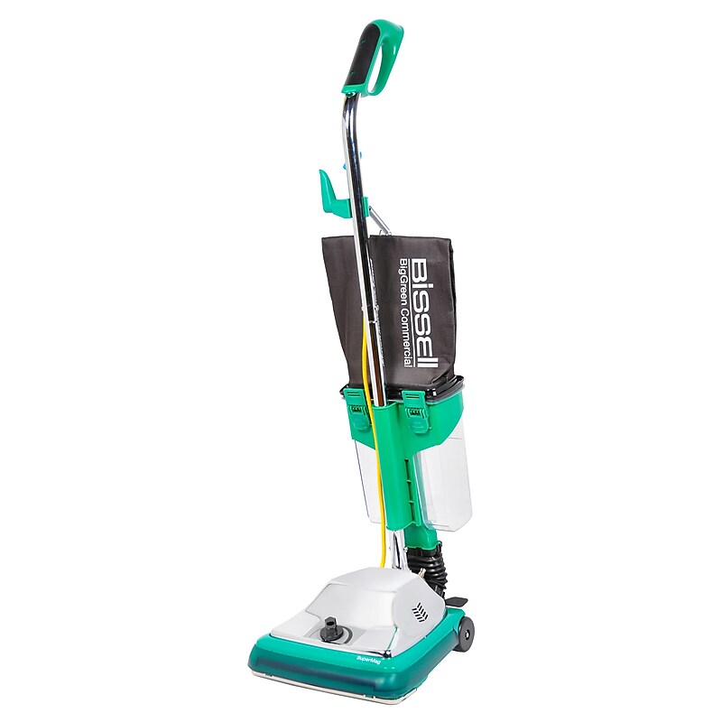 BISSELL Big Green Commercial ProCup Upright Vacuum, Bagless Green and Chrome (BG101DC) image 1