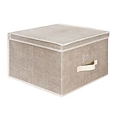 Simplify Jumbo Non Woven Storage Box, Faux Jute