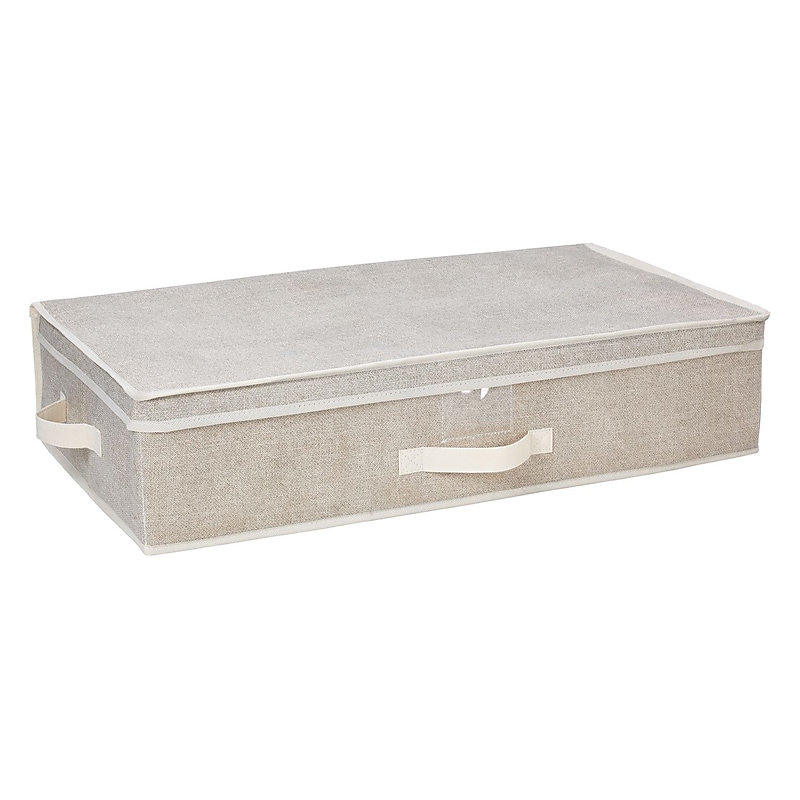 Simplify Non Woven Underbed Storage Box, Faux Jute image 1