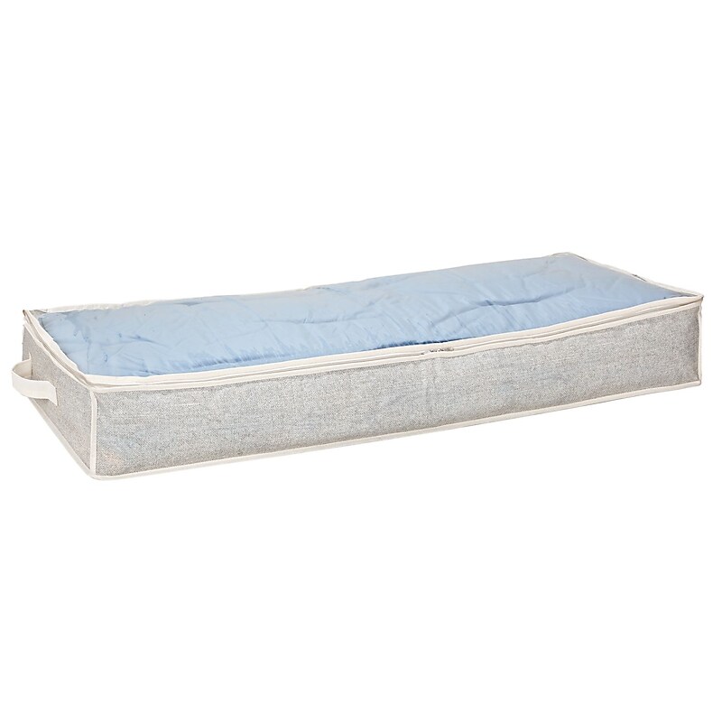 Simplify Underbed Non Woven Storage Bag, Faux Jute image 1