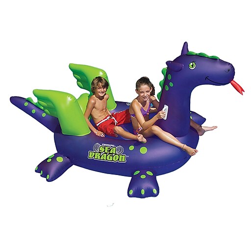 Swimline® Sea Dragon™ 9' Inflatable Giant RideOn Pool Toy, Purple