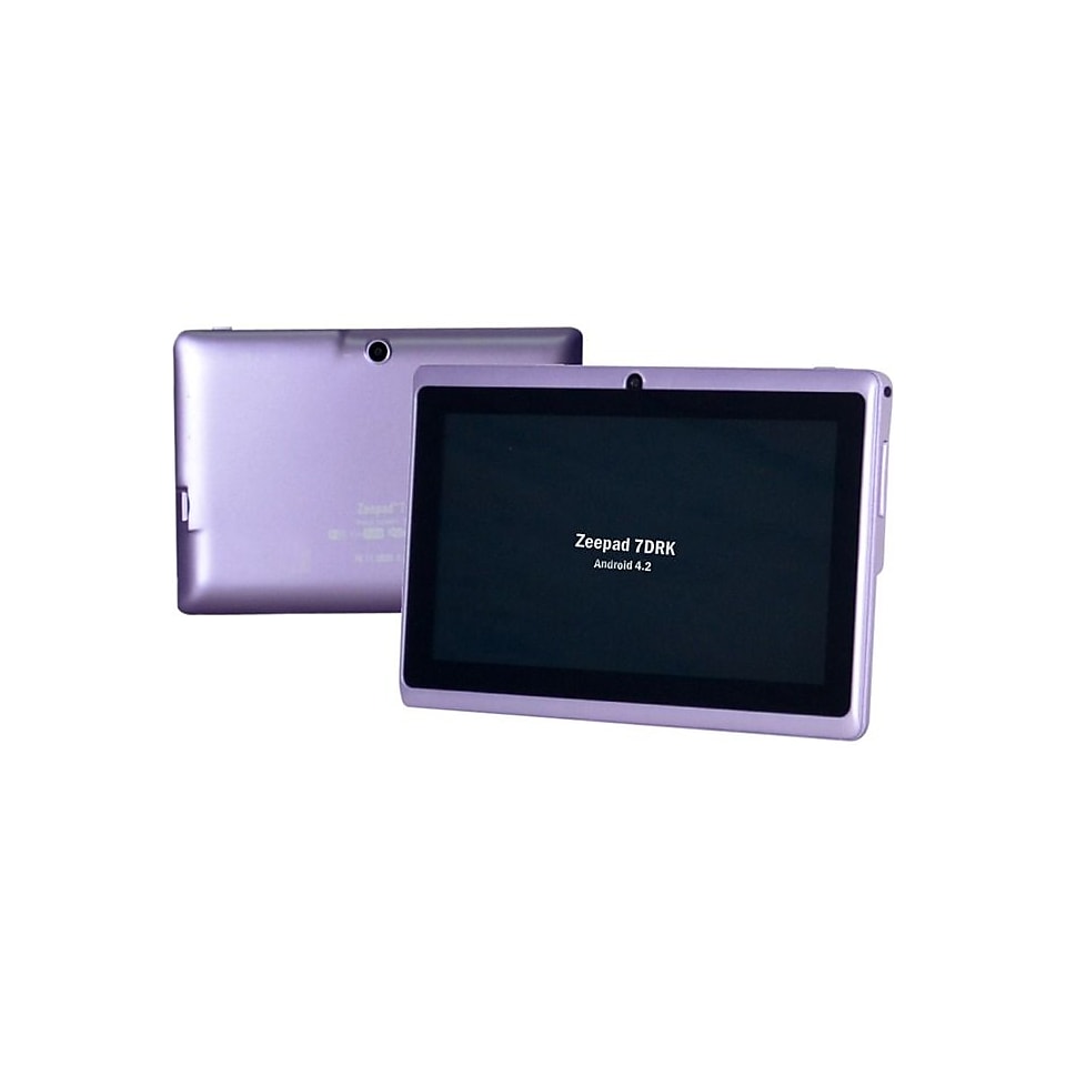 Worryfree Gadgets Zeepad 7DRK, 7 Tablet, 4 GB, Android Jelly Bean, Wi Fi, Purple