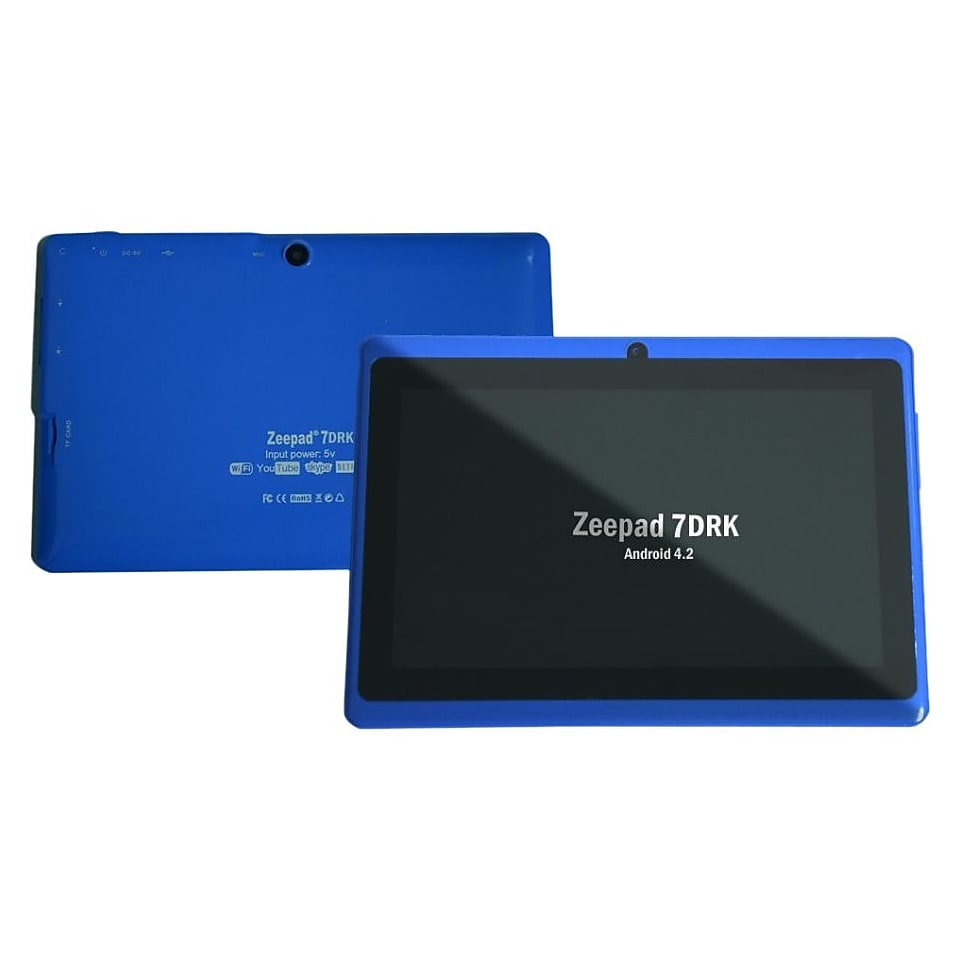 Worryfree Gadgets Zeepad 7DRK, 7 Tablet, 4 GB, Android Jelly Bean, Wi Fi, Blue