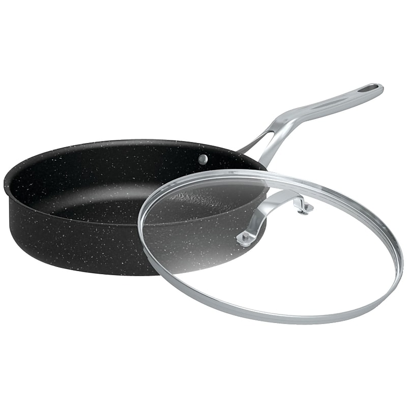 Starfrit® The Rock 11" Deep Fry Pan With Glass Lid image 1