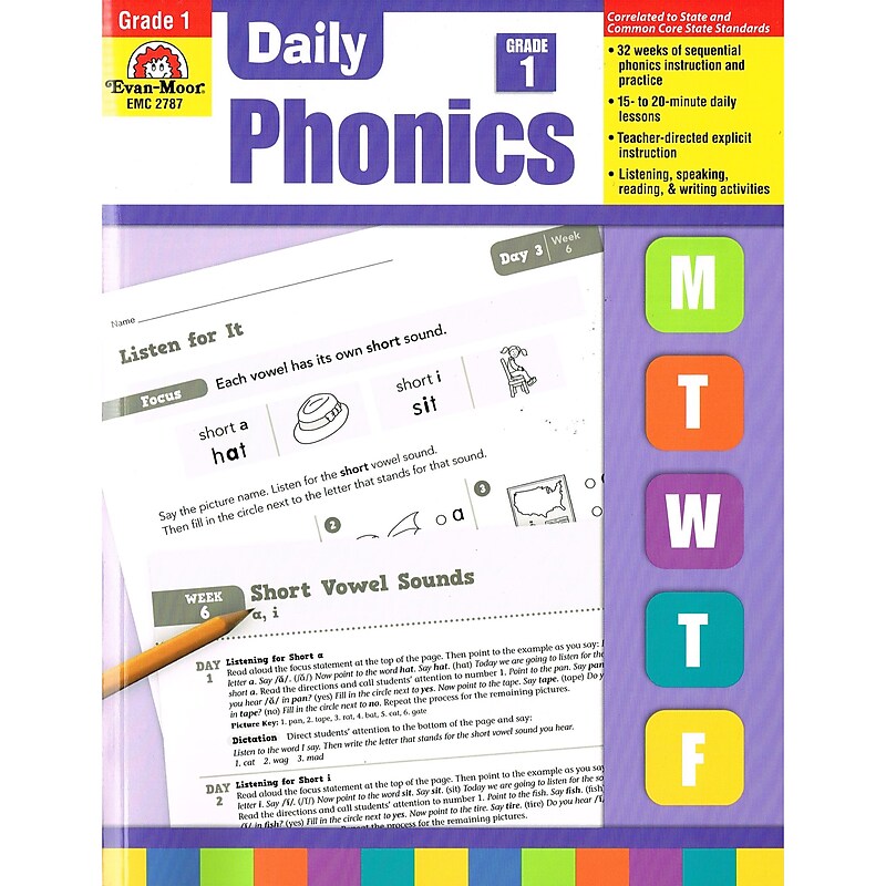 Evan-Moor® Daily Phonics Book, Grade 1 image 1