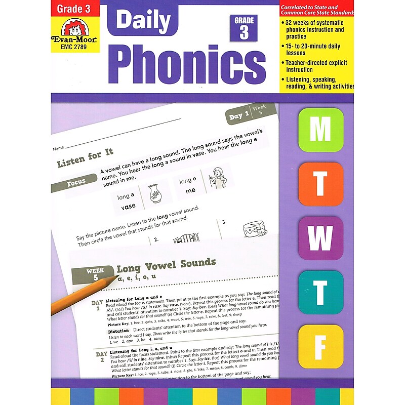 Evan-Moor® Daily Phonics Book, Grade 3 image 1