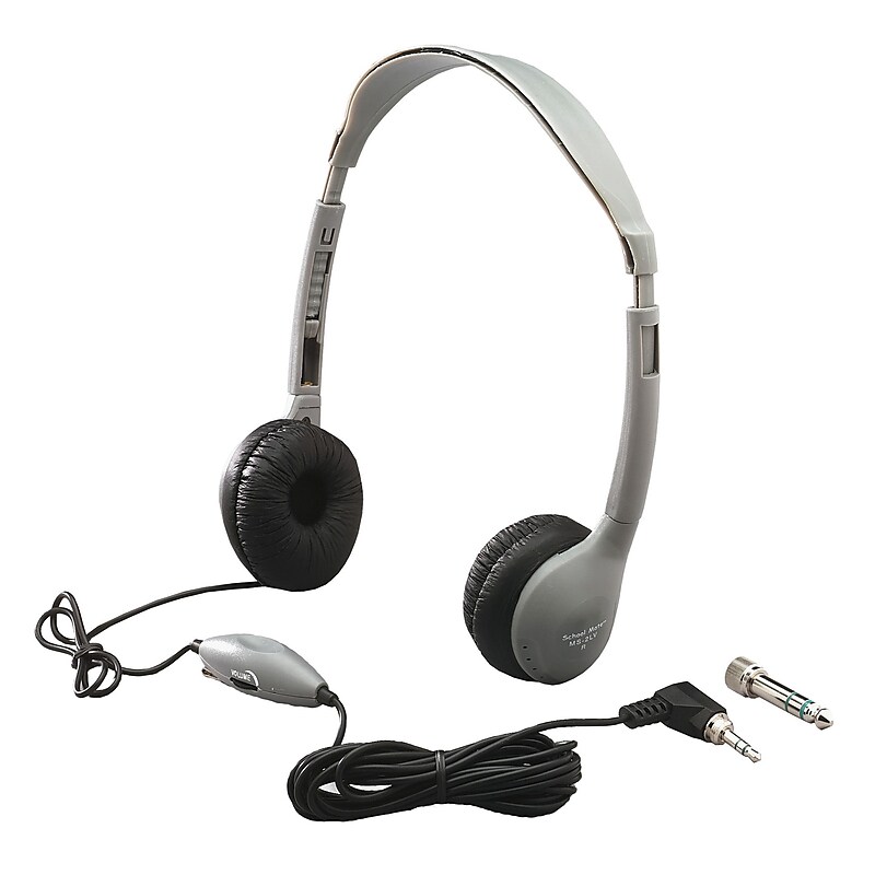 Hamilton Buhl SchoolMate Wired Ambient Sound On-Ear Headphones, Gray (HECMS2LV) image 1