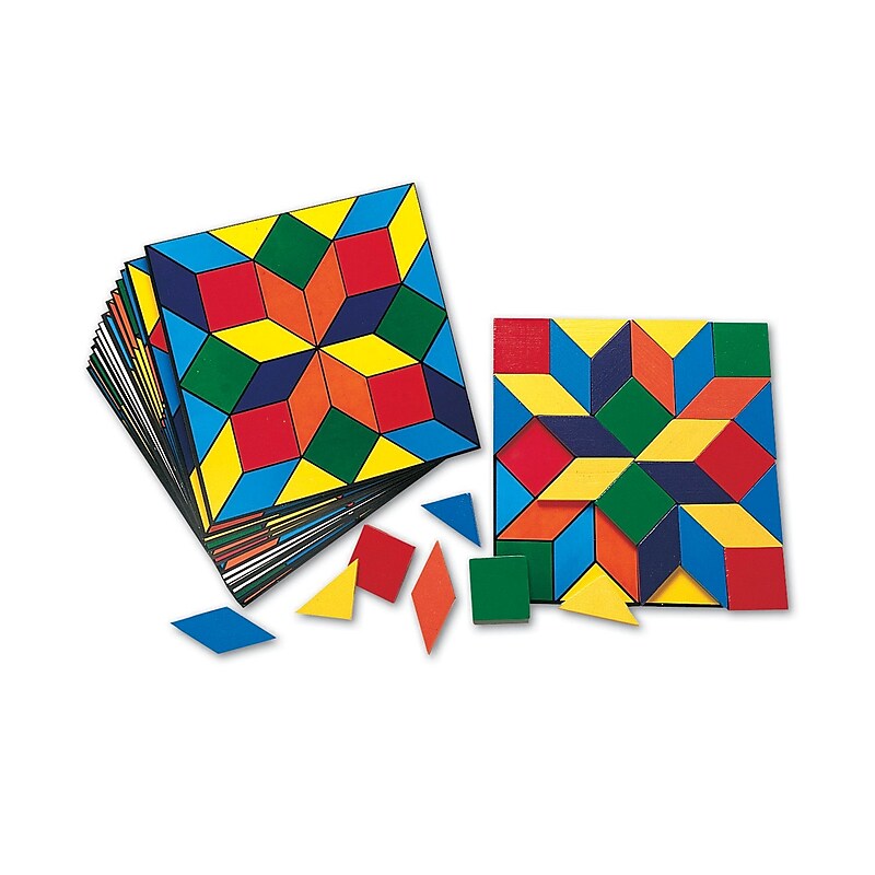 Learning Resources Parquetry Blocks Super Set (LER0289) image 1