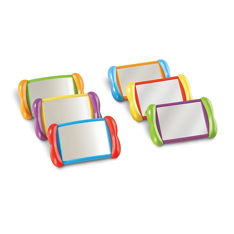 Learning Resources All About Me 2 In 1 Mirrors, 4" x 6", 6/Set image 1