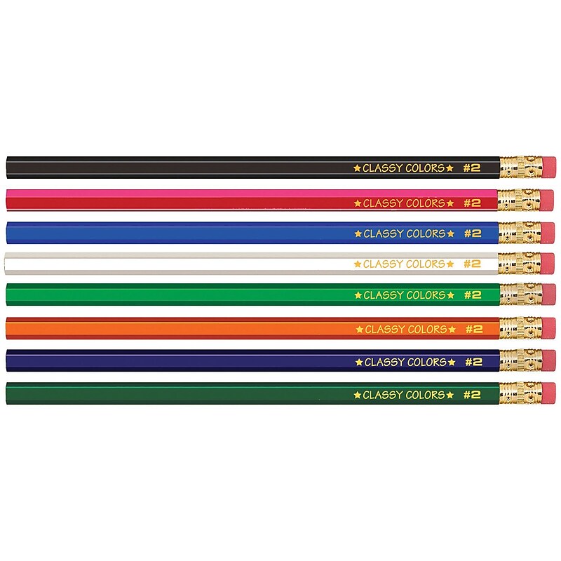 Musgrave Classy Colors Wooden Pencil, 2mm, #2 Medium Lead (MUSDHEX99) image 1
