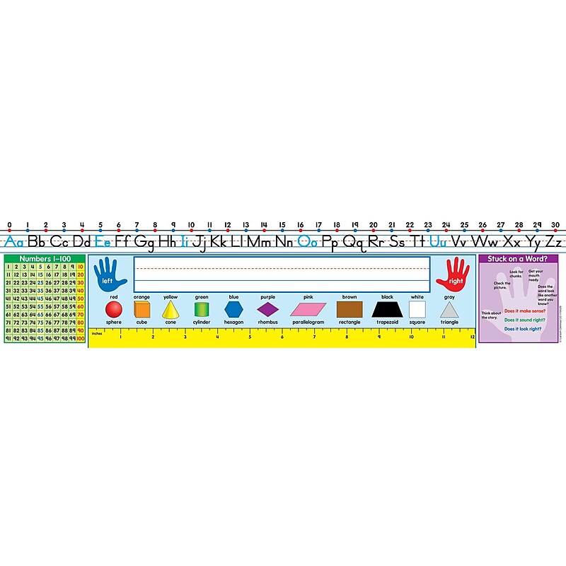 Carson Dellosa School Name Plates, 17.5" x 4", 30/Pack, 2 Packs/Bundle (CD-119026) image 1