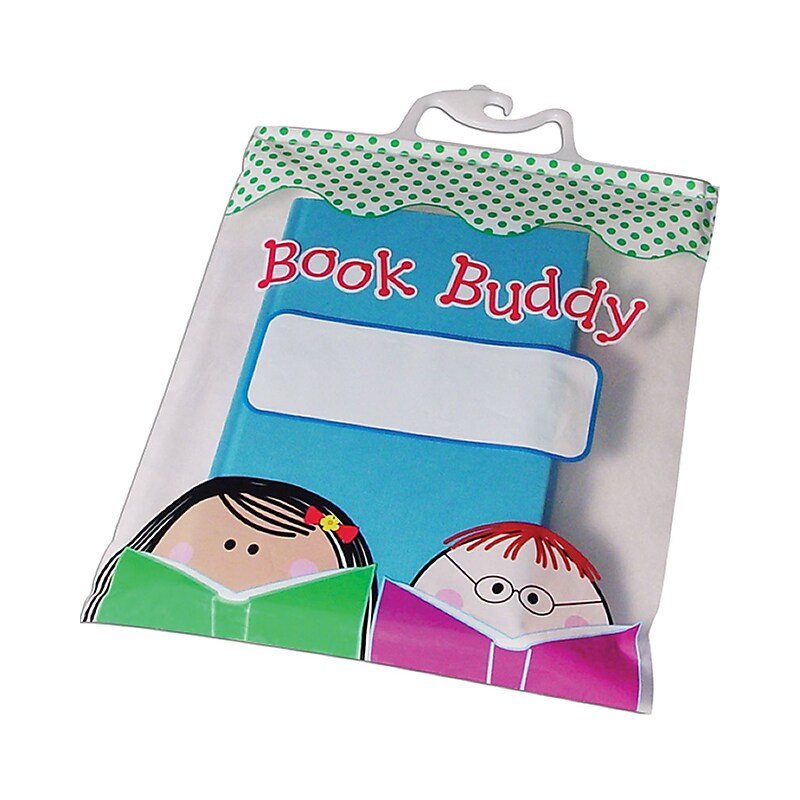 Creative Teaching Press Book Buddy Bags, 10.5" x 12.5", Clear, 6/Pack (CTP2993) image 1
