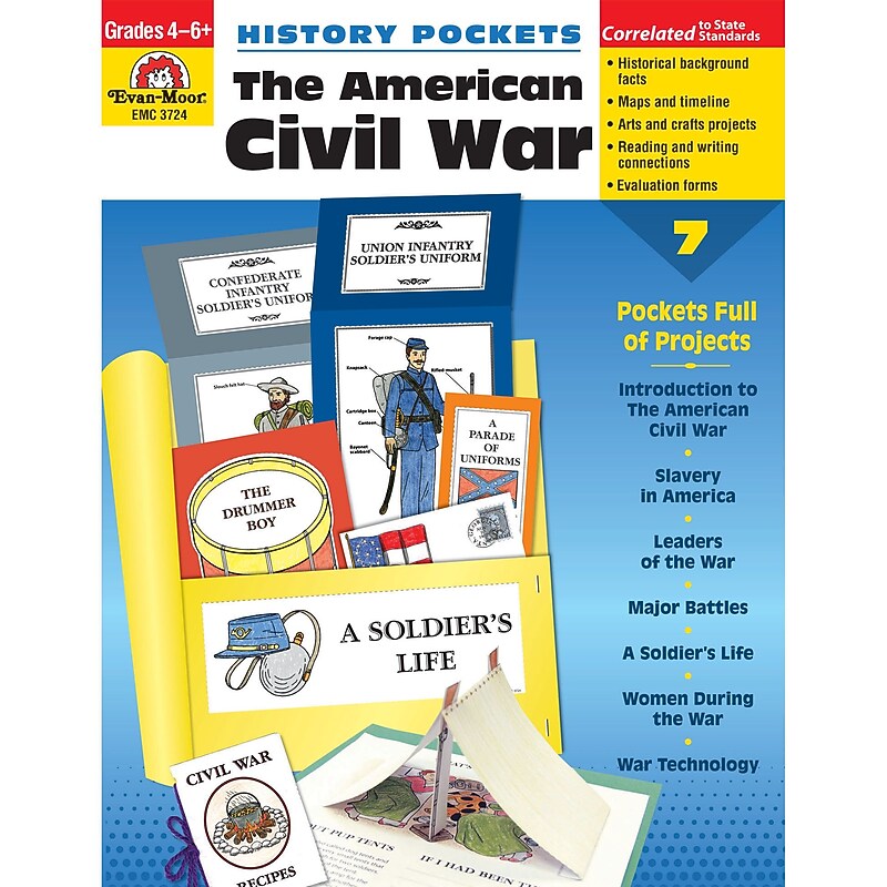 Evan-Moor® History Pockets: The American Civil War Teacher Resource Book image 1