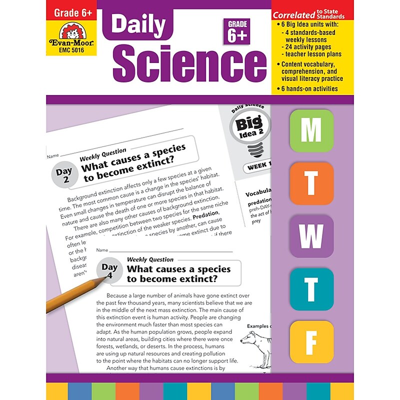 Evan-Moor Daily Science Teacher's Edition Book, Grade 6 (EMC5016) image 1