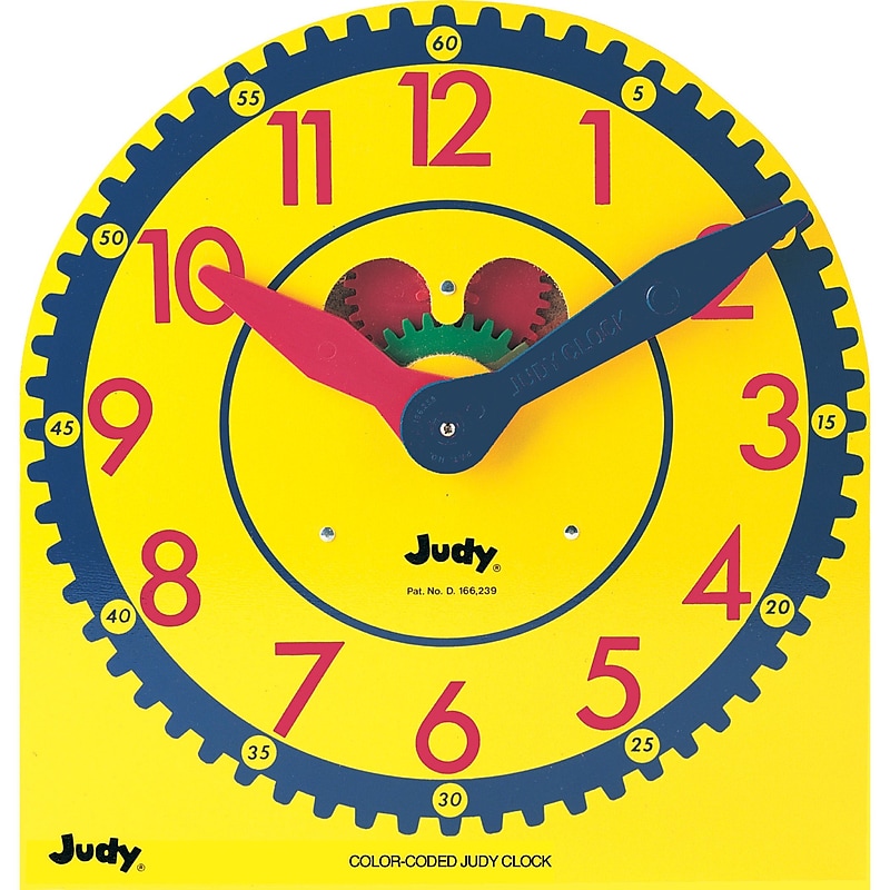 Carson Dellosa Education Color-Coded Judy Clock (ID-99086) image 1