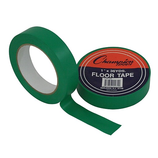 Champion Sports® Floor Tape, Green Staples