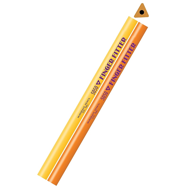 Musgrave Pencil Company Finger Fitter Wooden Pencil, 2mm, #2 Soft Lead, Dozen (MUS5050) image 1