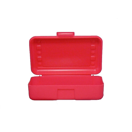 Romanoff Products Clasp Plastic Pencil Case, Strawberry, 12/Bundle  (ROM60222)