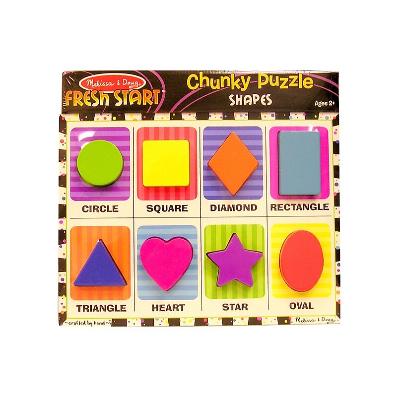 Melissa & Doug 8-Piece Chunky Puzzle Shapes (LCI3730) image 1