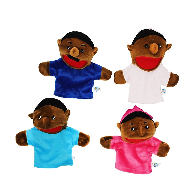Get Ready Kids® African American Family Bigmouth Puppet, 4/Set (MTB360) image 1