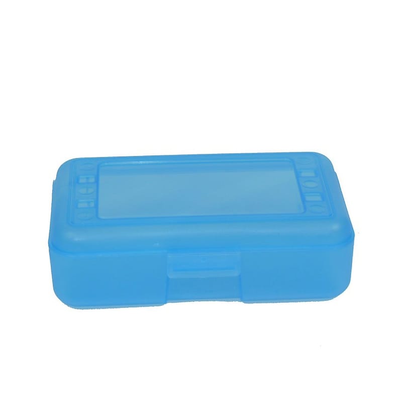 Romanoff Products Plastic Snap Pencil Case, Blueberry, 12/Bundle (ROM60224-12) image 1