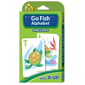 School Zone Publishing Go Fish Alphabet Game Cards, Grades Preschool - 1 (SZP05014)