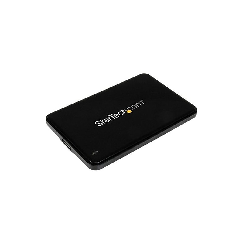 StarTech Slim 2.5" USB 3.0 External SATA Hard Drive Enclosure, SSD & HDD, Black (S2510BPU337) image 1