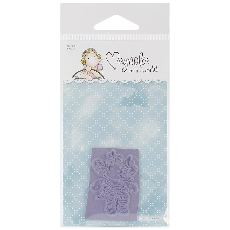 Magnolia Mini Summer Memories Honeybee Tilda Rubber Cling Stamp, 2 3/4" x 5 3/4", Purple (205009-2) image 1