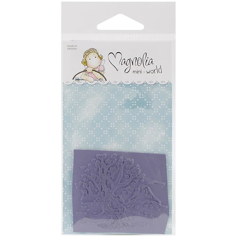 Magnolia Mini Summer Memories Japanese Tree of Luck Rubber Cling Stamp, 2 3/4" x 5 3/4", Purple (205011-2) image 1