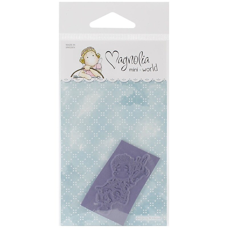 Magnolia Mini Princes & Princesses Edwin With Airplane Rubber Cling Stamp, 2 3/4" x 5 3/4", Purple (206004-2) image 1
