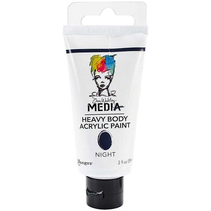 Ranger Dina Wakley Media Heavy Body 2 oz. Acrylic Paint, Night (MDP-41122) image 1