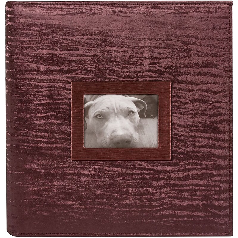 Ultra Pro Faux Leather Ring Bound Scrapbooking Album, 11" x 8.5", Bordeaux (58007) image 1